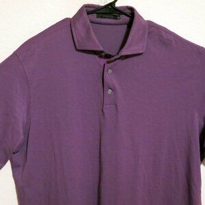 Greyson Shirt Mens XL Short Sleeve Golf Polo Purple Solid Lightweight